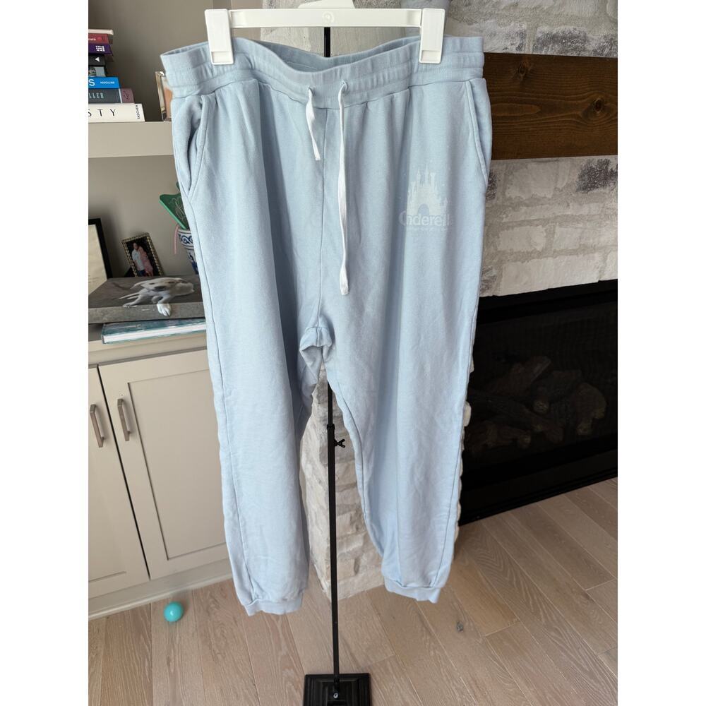 Show me your Mumu x Disney Women's Blue Cinderella Jogger Comfy Pants Size XXL